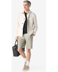 Corneliani - Sage Pure Linen Twill Bermuda Shorts - Lyst