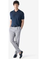 Corneliani - Single-Dart Denim Trousers Made From Pure Linen Chambray - Lyst