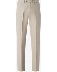 Corneliani - Garment-Dyed Light Canvas Chino Trousers - Lyst