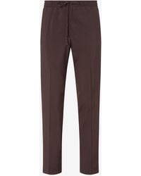 Corneliani - 160's Wool And Stretch Silk Trousers - Lyst