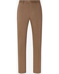 Corneliani - Linen, Wool And Mohair Chinos - Lyst