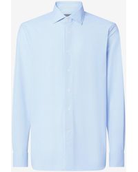 Corneliani - Light Bi-Elastic Fabric Shirt With Micro Pattern - Lyst