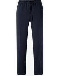 Corneliani - Linen, Wool And Mohair Trousers - Lyst