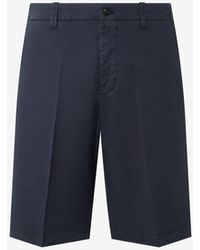 Corneliani - Stretch Satin Bermuda Shorts - Lyst