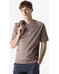 Corneliani - Ribbed Jersey Crew Neck T-Shirt - Lyst