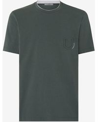Corneliani - Crew Neck Stretch Jersey T-Shirt - Lyst