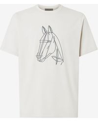 Corneliani - Crewneck Jersey T-Shirt With Print - Lyst