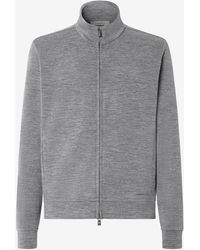Corneliani - Light And Dark Melange Wool And Cotton Double Hoodie - Lyst
