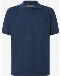 Corneliani - Buttonless Pima Cotton Polo Shirt - Lyst