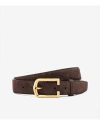 Corneliani - Dark Suede Belt - Lyst