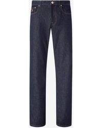 Corneliani - Blue11.5 O.Z. Stretch Cotton And Cashmere Jeans - Lyst