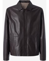 Corneliani - Nappa Leather Jacket - Lyst