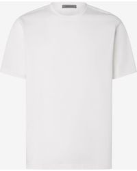 Corneliani - Crew Neck Pure Cotton T-Shirt - Lyst
