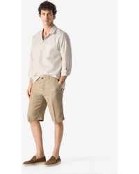 Corneliani - Dark Pure Linen Bermuda Shorts - Lyst