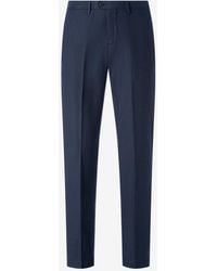 Corneliani - Garment-Dyed Canvas Trousers - Lyst