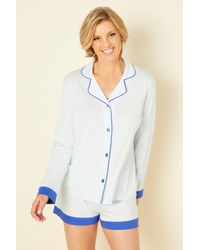 Cosabella Long Sleeve Top & Boxer Pyjamas - White
