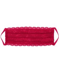 Cosabella Pleated Face Mask - Red