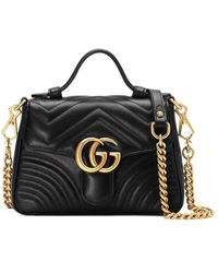 Gucci - gg Marmont Mini Top Handle Bag Handbag - Lyst