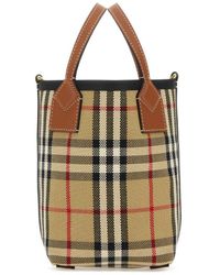 Burberry - Embroidered London Bucket Bag - Lyst