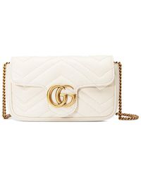 Gucci - gg Marmont Super Mini Matelassé Leather Shoulder Bag Handbag - Lyst