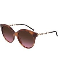 Gucci - Oval Havana Sunglasses - Lyst