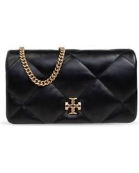 Tory Burch - Kira Diamond Leather Wallet On Chain - Lyst