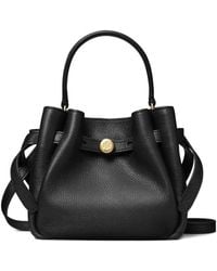 Tory Burch - Romy Mini Leather Bucket Bag - Lyst
