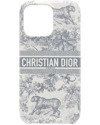 Dior - Case Iphone 13 Pro In Grey Toile De Jouy - Lyst
