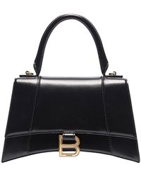balenciaga hourglass bolsa xs black