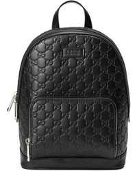 gucci soft leather backpack