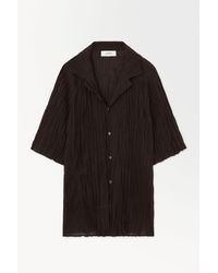 COS - The Crinkled Wool Resort Shirt - Lyst
