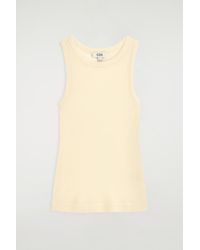 COS - Ribbed Silk Tank Top - Lyst