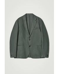 COS - Single-Breasted Linen Blazer - Lyst