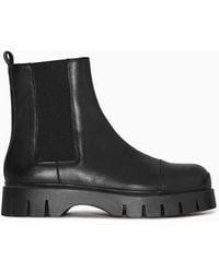 COS - Chelsea-boots Aus Leder - Lyst