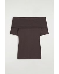 COS - Folded Off-The-Shoulder Top - Lyst
