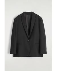 COS - Twill Single-Breasted Blazer - Lyst