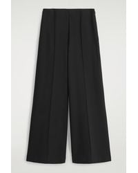 COS - Jersey Wide-Leg Pants - Lyst