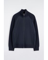 COS - Cotton-Panelled Merino Track Jacket - Lyst
