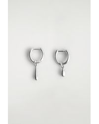 COS - Mismatched Teardrop Hoop Earrings - Lyst