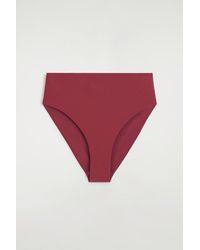 COS - Textured High-Waisted Bikini Briefs - Lyst