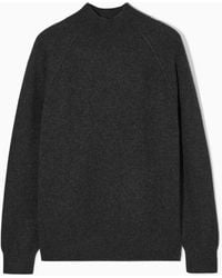 COS - Pure Cashmere Funnel-neck Sweater - Lyst