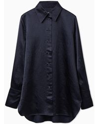 COS Oversized blouse zwart casual uitstraling Mode Blouses Oversized blouses 