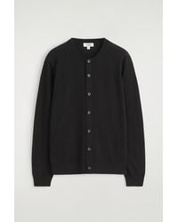 COS - Strickjacke Aus Merinowolle Mit Rundhalsausschnitt - Lyst
