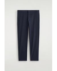 COS - Cotton Slim-Fit Trousers - Lyst