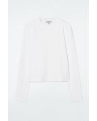 COS - Clean Cut Regular Long-sleeved T-shirt - Lyst