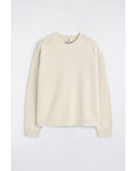 COS - Knitted Cotton Crew-Neck Jumper - Lyst