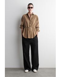 COS - Schlichte Sneakers Aus Leder - Lyst