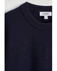 COS - Boiled-wool Crew-neck Sweater - Lyst