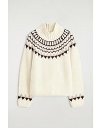 COS - Fair Isle Wool-Cashmere Sweater - Lyst