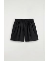 COS - Ruched-Waist Shorts - Lyst